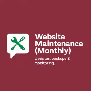 Website Maintenance (Monthly)